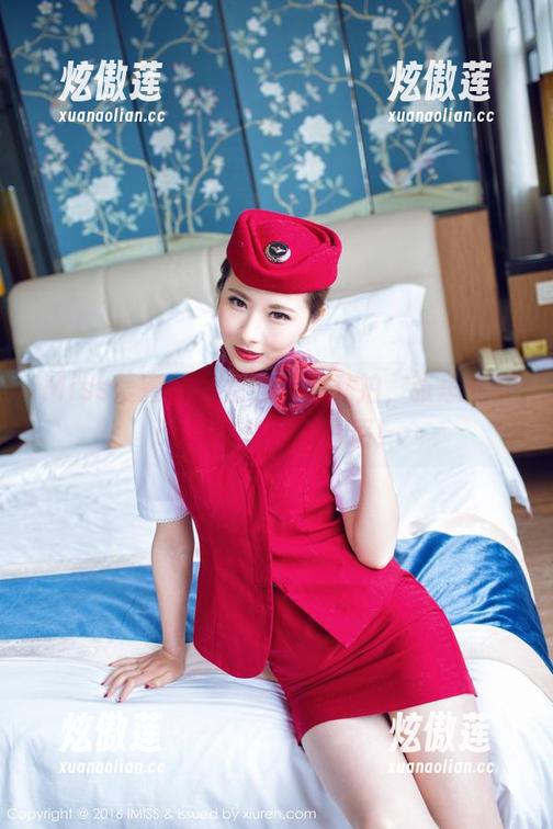 IMiss爱蜜社-张思允Nice IMiss爱蜜社 - 空姐造型私拍,张思允Nice让飞机也想请假!