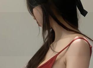 微密圈 – 乌龙！火龙果羊的白裙私拍系列：你以为这只是裙子？其实是色彩的狂欢！